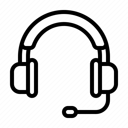 Headphone, music, audio, equipment, earphone, customer, service icon - Download on Iconfinder