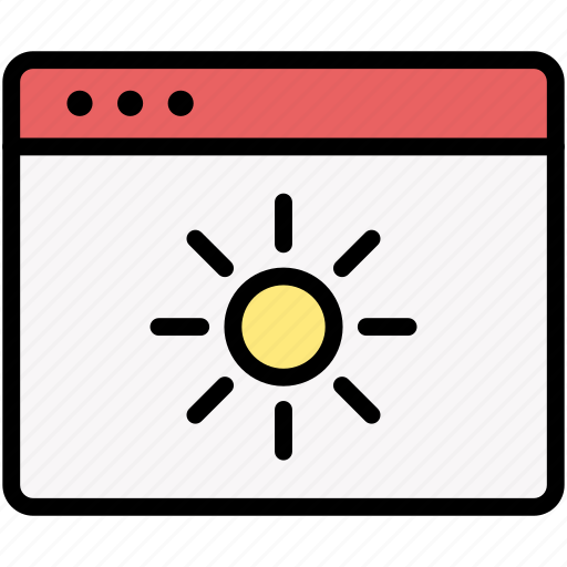 Webpage, brightness, enhance icon - Download on Iconfinder