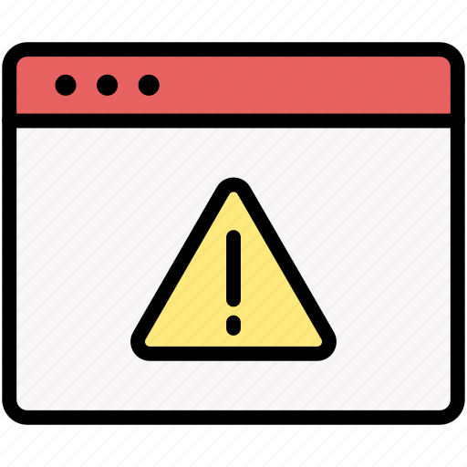 Webpage, danger, warning icon - Download on Iconfinder