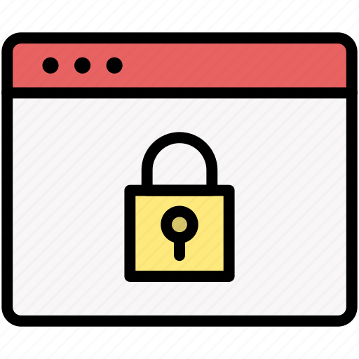 Webpage, lock, security icon - Download on Iconfinder