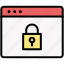 webpage, lock, security 