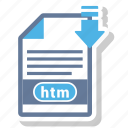 document, extension, file, htm, type