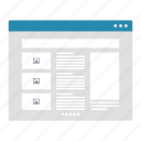 blog, user interface, prototype, wireframe, columns, browser, website, layout