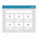 search, i, user interface, prototype, wireframe, columns, browser, website, layout