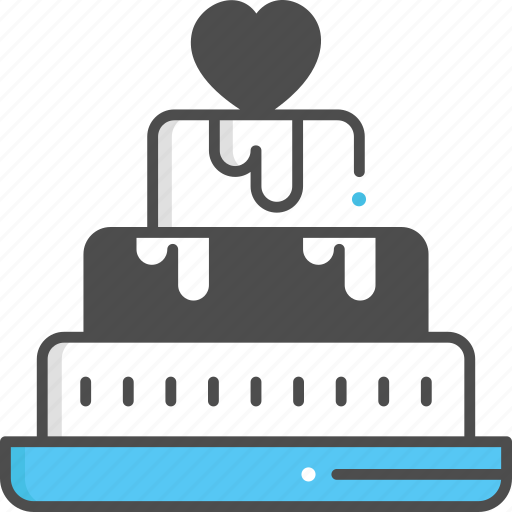 Wedding cake, cake, party, romantic, dessert, marriage icon - Download on Iconfinder