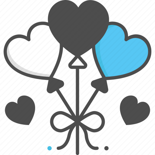 Balloons, love, heart, decoration icon - Download on Iconfinder