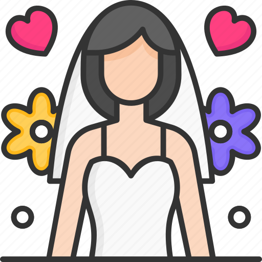 Bride, wedding, wedding dress, woman icon - Download on Iconfinder