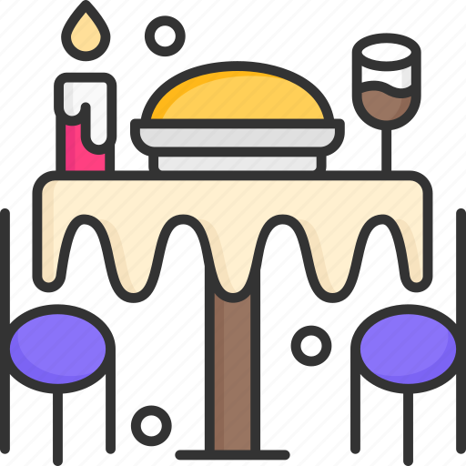 Dinner table, food, dinner, table icon - Download on Iconfinder