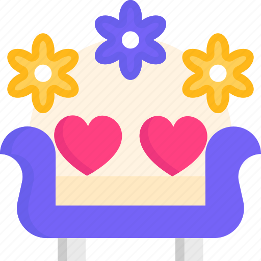 Sofa, wedding, marriage, love icon - Download on Iconfinder