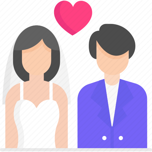 Wedding couple, love, bride, groom, wedding icon - Download on Iconfinder