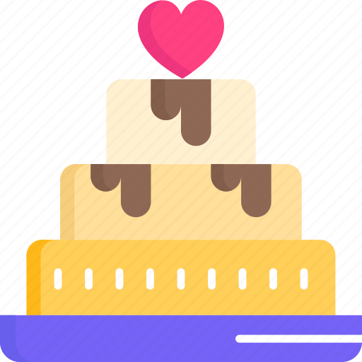 Wedding cake, cake, party, romantic, dessert, marriage icon - Download on Iconfinder