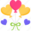 balloons, love, heart, decoration 