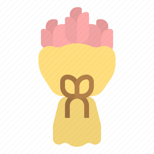 Bonquet, flower, pink, rose, wedding icon - Download on Iconfinder