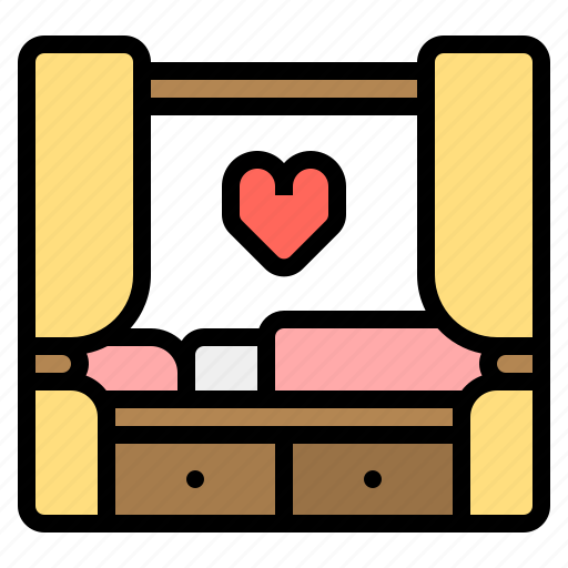 Bed, bridal, wedding icon - Download on Iconfinder