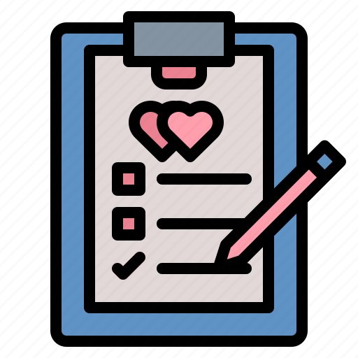 Love, pen, planner, planning, wedding icon - Download on Iconfinder