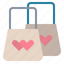 bag, shopping, valentine, wedding