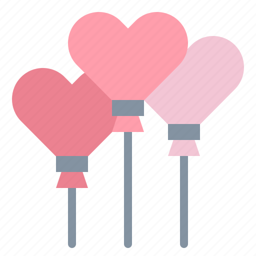 Balloon, balloons, celebration, heart, party, wedding icon - Download on Iconfinder