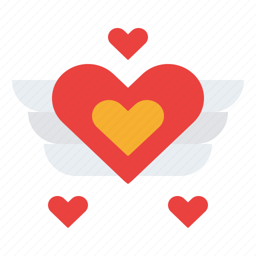 Heart, love, wedding, wing icon - Download on Iconfinder