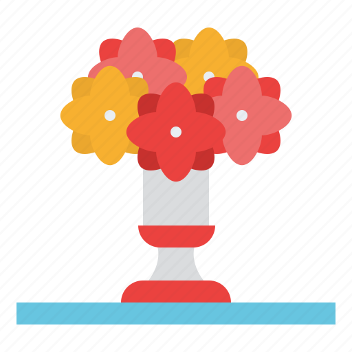 Flower, jar, table, wedding icon - Download on Iconfinder