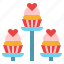 cupcake, party, sweets, tower 