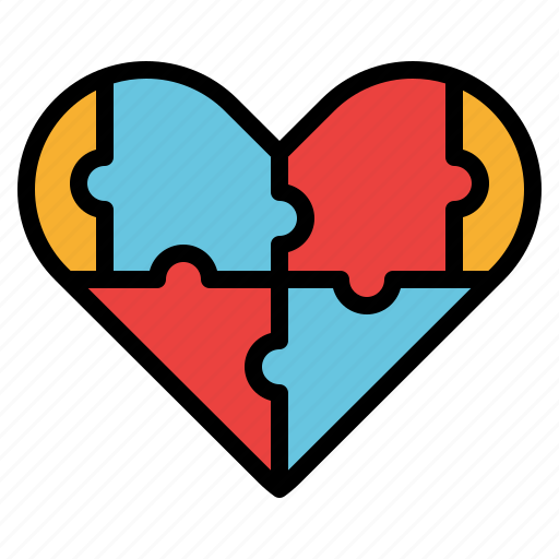 Heart, jigsaw, love, puzzles icon - Download on Iconfinder
