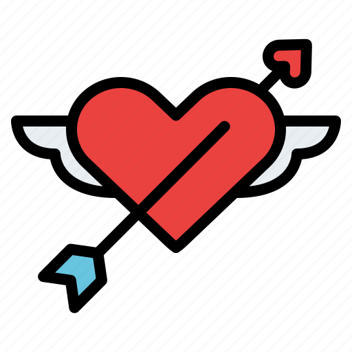 Badge, heart, love, wing icon - Download on Iconfinder