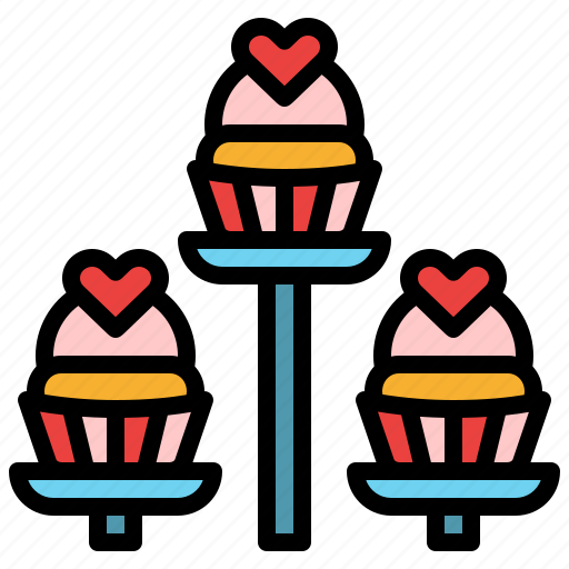 Cupcake, party, sweets, tower icon - Download on Iconfinder