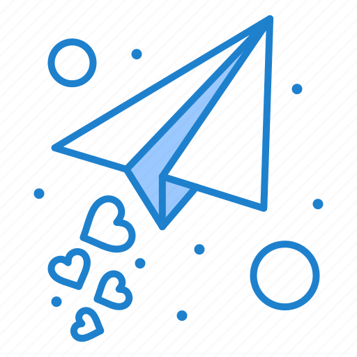 Love, lovely, message, paper, plane icon - Download on Iconfinder