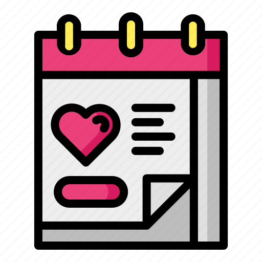 Calendar, date, schedule, wedding icon - Download on Iconfinder