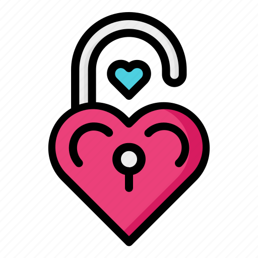 Padlock, love, lock, valentine icon - Download on Iconfinder