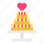 cake, wedding, party 