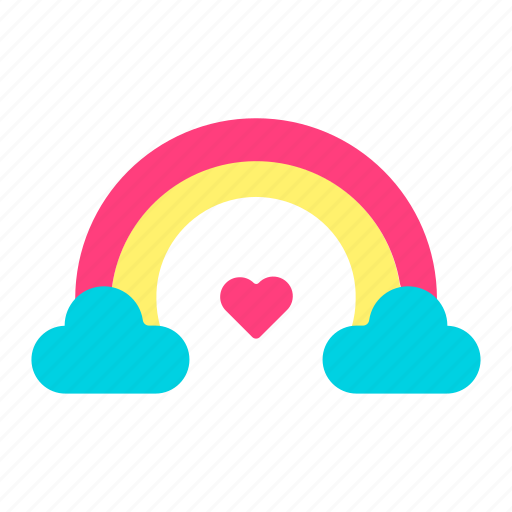 Rainbow, wedding, valentine, romantic icon - Download on Iconfinder
