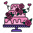 wedding, cake, sweet, marriage, celebration, dessert, party