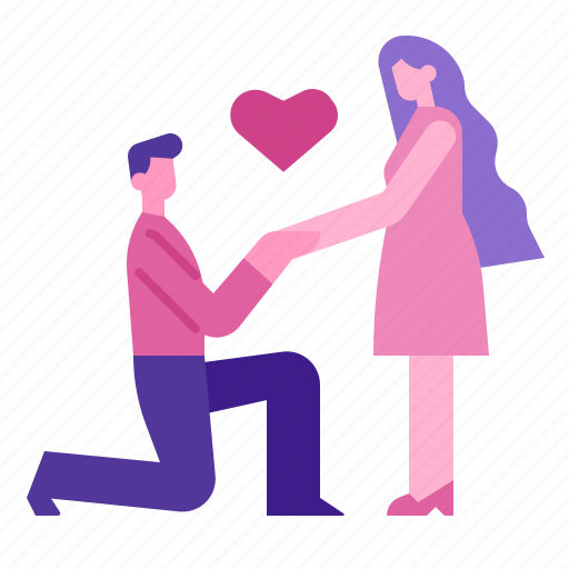 Marriage, proposal, romantic, couple, romance, engagement, wedding icon - Download on Iconfinder
