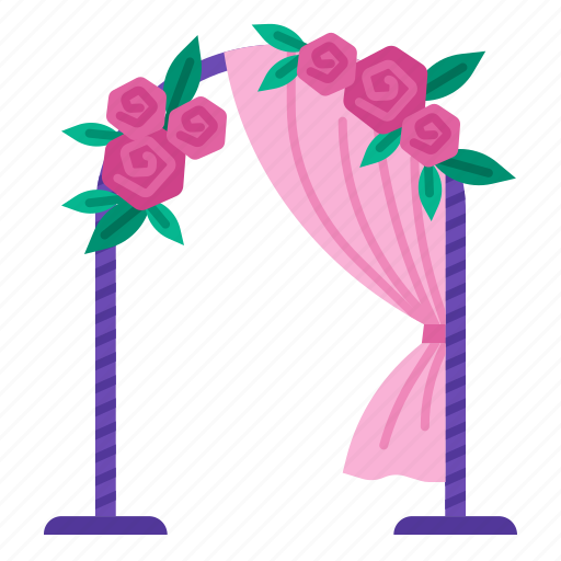 Wedding, arch, decor, decoration, marriage, party, floral icon - Download on Iconfinder