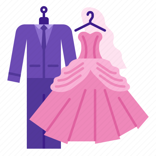 Wedding, dress, groom, bride, clothing, luxury, marriage icon - Download on Iconfinder