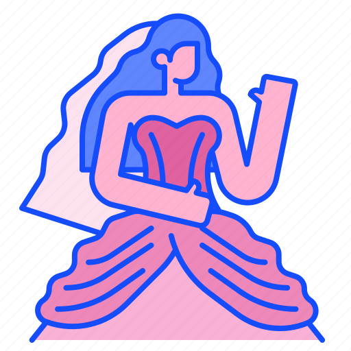 Bride, wedding, woman, dress, bridal, beauty, marriage icon - Download on Iconfinder