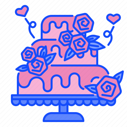 Wedding, cake, sweet, marriage, decoration, celebration, dessert icon - Download on Iconfinder