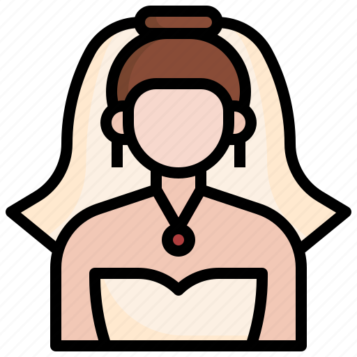 Bride, women, wedding, marriage, avatar icon - Download on Iconfinder