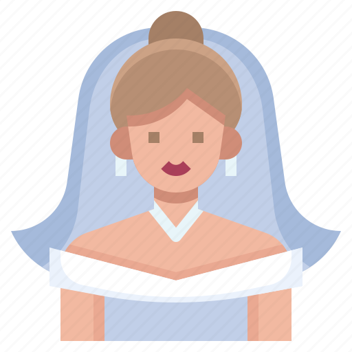 Bride, wedding, marriage, love, and, romance, avatar icon - Download on Iconfinder