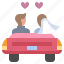 car, automobile, transportation, love, and, romance, marriage 