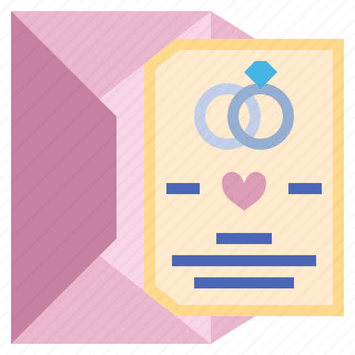 Wedding, card, invitation, love, and, romance, files icon - Download on Iconfinder