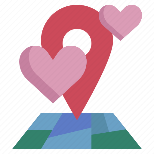 Wedding, location, maps, love, and, romance, marriage icon - Download on Iconfinder