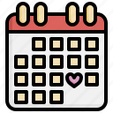 calendar, organization, time, and, date, love, romance, wedding