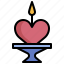 candle, wedding, marriage, love, and, romance, fire