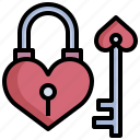 key, lock, heart, love, and, romance, fidelity, secure