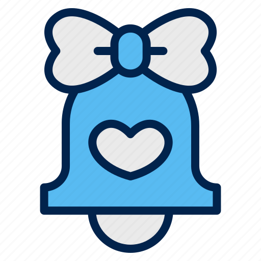 Wedding, bell, notification, marry, ribbon icon - Download on Iconfinder