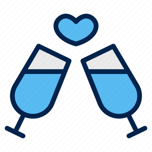 Wedding, cheers, wine, party, drink icon - Download on Iconfinder