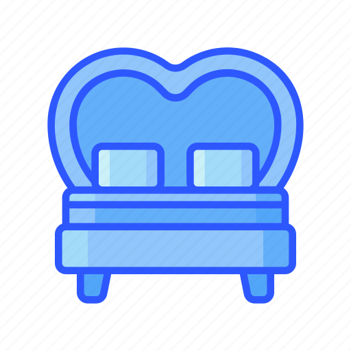 Double, bed, bedroom, interior, furniture icon - Download on Iconfinder