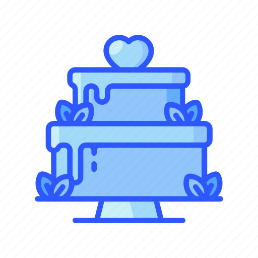 Wedding, cake, heart, love, food, meal icon - Download on Iconfinder